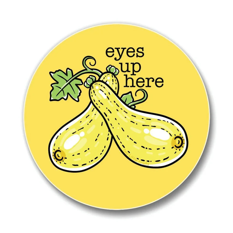 Funny Coasters For Drinks - 4" Yellow Squash Ceramic Coaster - Coasters - Two Little Fruits - Two Little Fruits