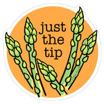 Funny Green Asparagus Sticker – 3” Waterproof Vinyl Garden Themed Stickers for Laptops & More - Sticker - Two Little Fruits - Two Little Fruits