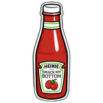 Ketchup illustrated vinyl sticker by Two Little Fruits