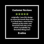 Customer review featuring five stars praising the Funny Pig Coffee Mug, highlighting its charming design and color print. Perfect gift for coffee lovers!