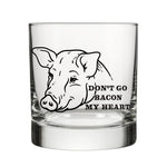 Funny Pig Glass - Unique Handcrafted Whiskey Glass with Original Illustration, 10 Fl Oz Capacity - Rocks Glass - Two Little Fruits - Two Little Fruits