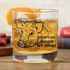 Funny Pig Glass - Unique Handcrafted Whiskey Glass with Original Illustration, 10 Fl Oz Capacity - Rocks Glass - Two Little Fruits - Two Little Fruits