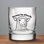 Funny Whiskey Glass with Original Illustration – Perfect Gift for Spirits Lovers - Rocks Glass - Two Little Fruits - Two Little Fruits