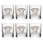 Funny Whiskey Glass with Original Illustration – Perfect Gift for Spirits Lovers - Rocks Glass - Two Little Fruits - Two Little Fruits