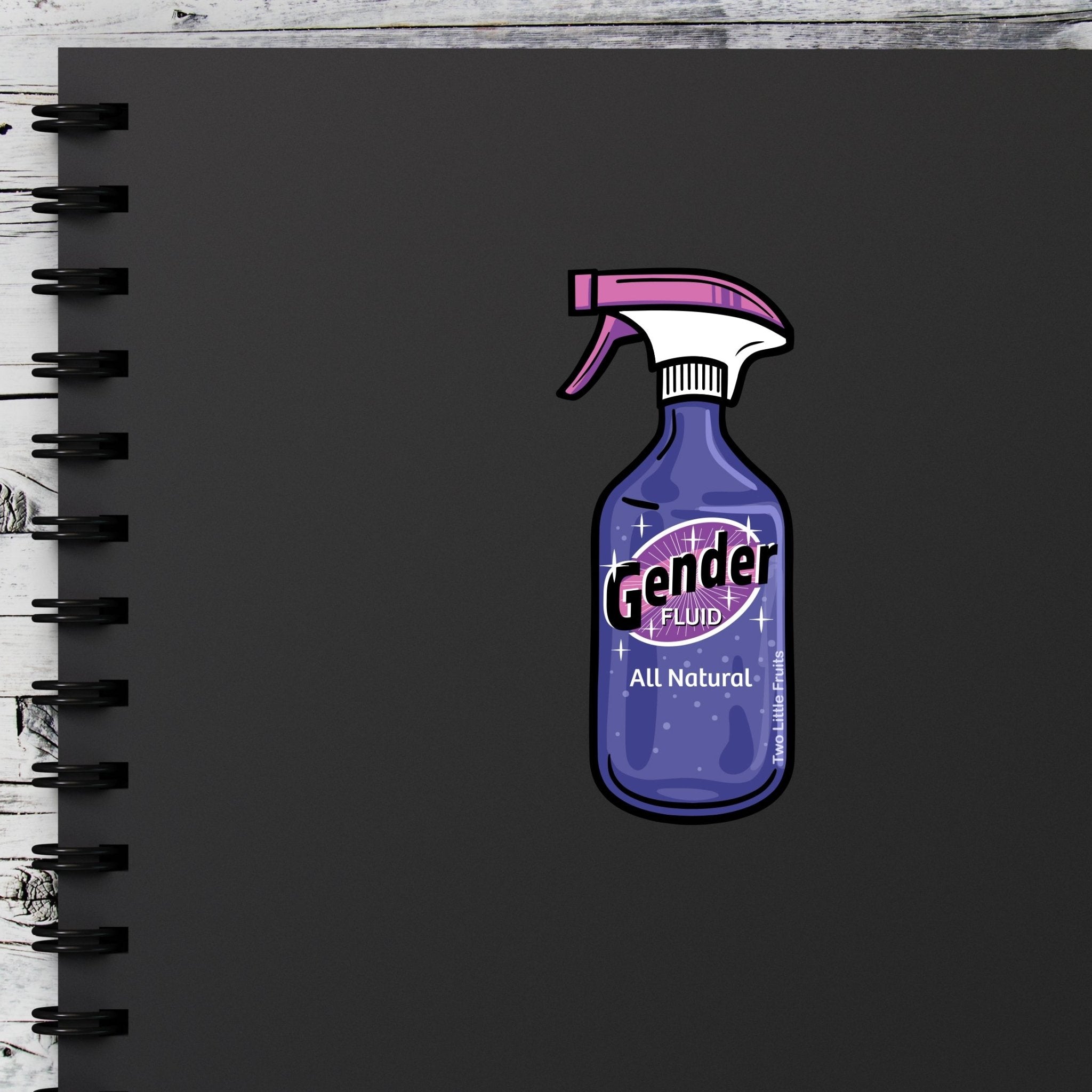 Gender Fluid Queer Vinyl Sticker – 3" Hand - Drawn Decal for LGBTQ+ Pride Celebration - Sticker - Two Little Fruits - Two Little Fruits