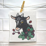 Goat Swedish Dishcloth - Eco - Friendly Compostable Dishcloth for Dishes, Biodegradable Kitchen Buddy - Swedish Dish Cloth - Two Little Fruits - Two Little Fruits