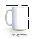 cannabis themed 2 little fruits illustrated ceramic mug 15 oz by Two Little Fruits
