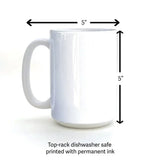 cannabis themed 2 little fruits illustrated ceramic mug 15 oz by Two Little Fruits