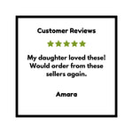 Customer review graphic praising the quality and appeal of art prints, showcasing the Bento The Octopus Art Print as an ideal gift choice.