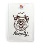 Howdy Bear Cowboy Kitchen Towel - 100% Cotton, Durable & Fun Design for Any Kitchen - Tea Towels - Two Little Fruits - Two Little Fruits