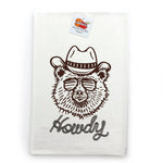 Howdy Bear Cowboy Kitchen Towel - 100Cotton, Durable & Fun Design for Any Kitchen - Tea Towels - Two Little Fruits - Two Little Fruits