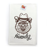 Howdy Bear Cowboy Kitchen Towel - 100Cotton, Durable & Fun Design for Any Kitchen - Tea Towels - Two Little Fruits - Two Little Fruits