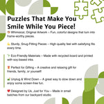 Howdy Bear 750 Piece Puzzles for Adults – Vibrant Art with Bonus Poster & Durable Design - Puzzles - Two Little Fruits - Two Little Fruits