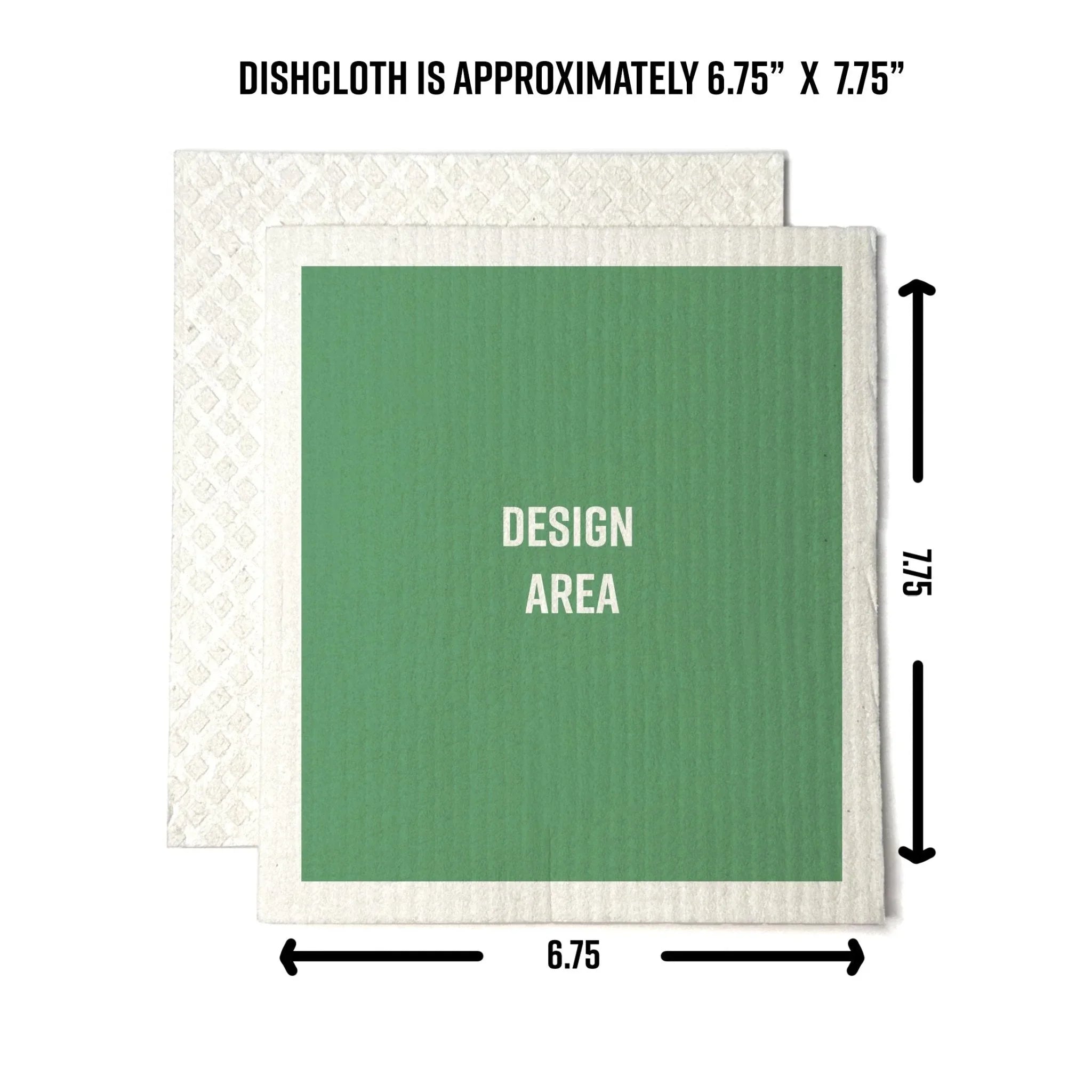 I'm Over Dish Shit Eco - Friendly Dishcloth – Reusable Kitchen Cloth - Swedish Dish Cloth - Two Little Fruits - Two Little Fruits