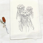 Jellyfish Kitchen Towel - 100% Cotton, Hand - Illustrated Design - Tea Towels - Two Little Fruits - Two Little Fruits