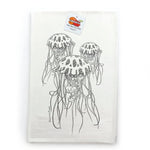 Jellyfish Kitchen Towel - 100Cotton, Hand - Illustrated Design - Tea Towels - Two Little Fruits - Two Little Fruits