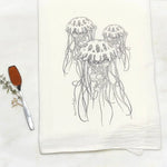 Jellyfish Kitchen Towel - 100Cotton, Hand - Illustrated Design - Tea Towels - Two Little Fruits - Two Little Fruits