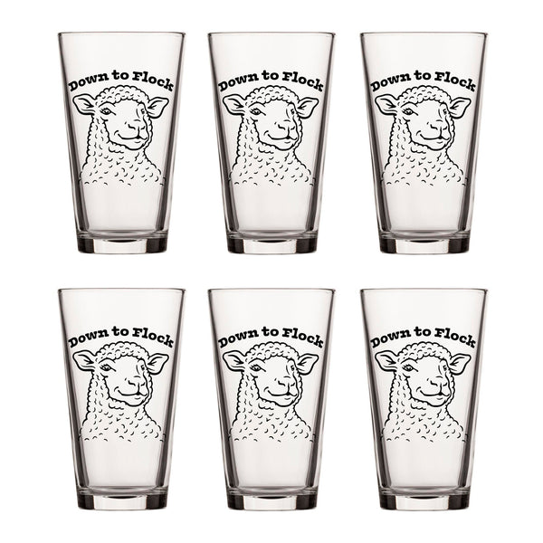 Lamb Beer Pint Glass – Unique Farmhouse - Inspired Drinkware 🐑🍺 - Pint Glass - Two Little Fruits - Two Little Fruits