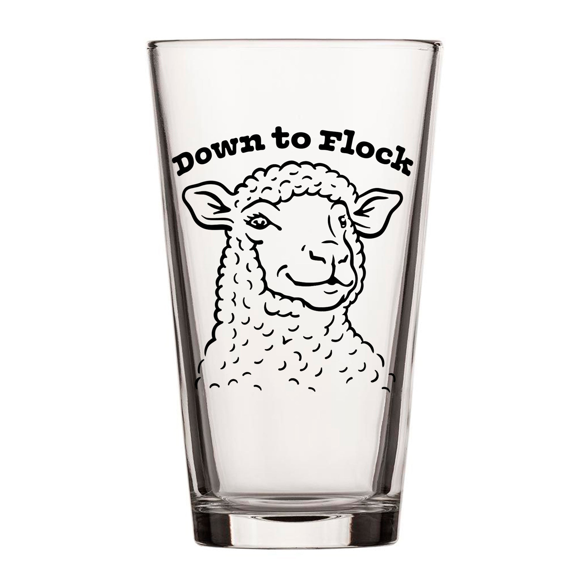 Lamb Beer Pint Glass – Unique Farmhouse - Inspired Drinkware 🐑🍺 - Pint Glass - Two Little Fruits - Two Little Fruits