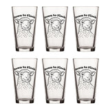 Lamb Beer Pint Glass – Unique Farmhouse - Inspired Drinkware 🐑🍺 - Pint Glass - Two Little Fruits - Two Little Fruits