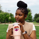 Lesbian Pride Stickers - Heart Scissors Vinyl Decal for LGBTQ+ Celebration, Durable & Waterproof - Sticker - Two Little Fruits - Two Little Fruits