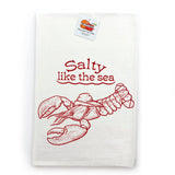 LOBSTER illustrated tea towel by Two Little Fruits