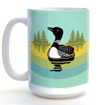 Loon coffee mug — hand-illustrated by Two Little Fruits