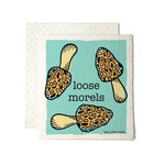"Loose Morels" Eco - Friendly Kitchen Cloth – Reusable Morel Mushroom Swedish Dishcloth 100% Biodegradable - Swedish Dish Cloth - Two Little Fruits - Two Little Fruits
