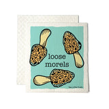 "Loose Morels" Eco - Friendly Kitchen Cloth – Reusable Morel Mushroom Swedish Dishcloth 100% Biodegradable - Swedish Dish Cloth - Two Little Fruits - Two Little Fruits