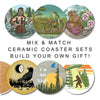 Mix & Match Ceramic Coaster Set – Set of 4 or 8 - Coasters - Two Little Fruits - Two Little Fruits