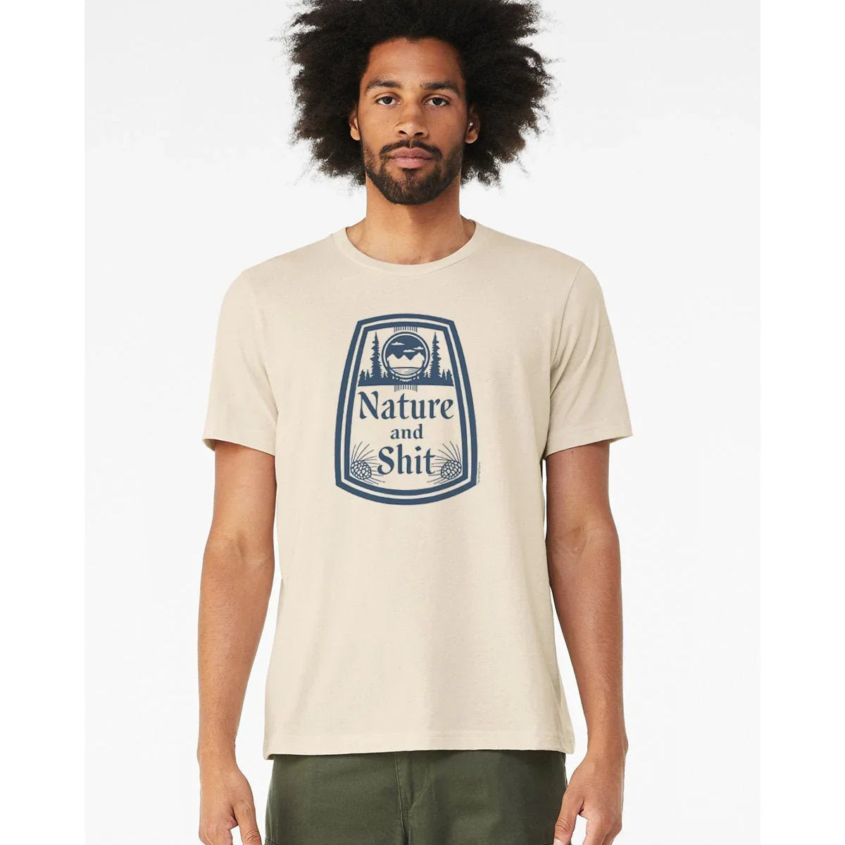 Nature Themed T-Shirt - Soft Cotton - Poly Blend, Unisex Fit for Outdoor Enthusiasts 🌲🌞
