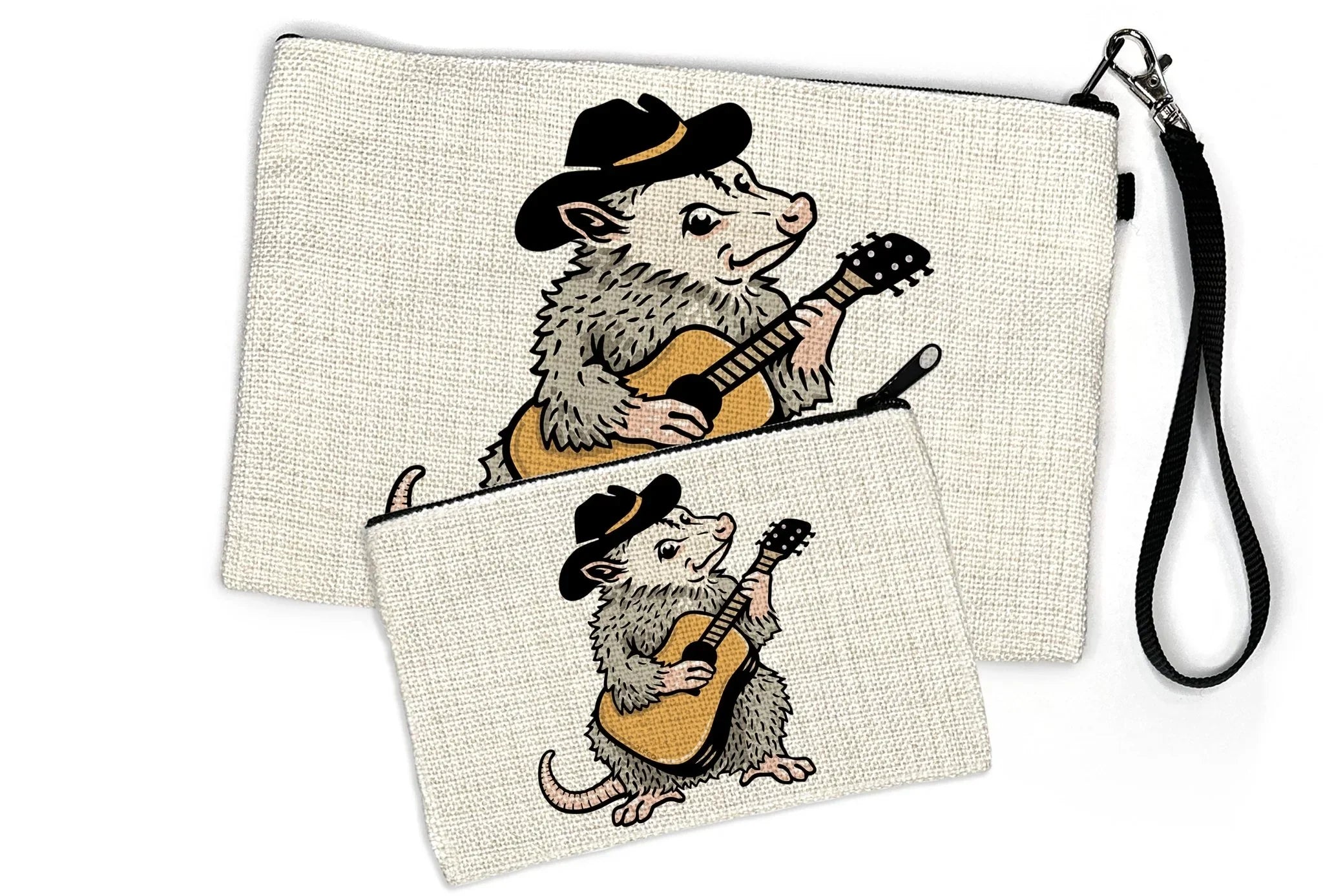Opossum Accessory Pouch – Durable Fabric Zipper Pouch for Cannabis Essentials