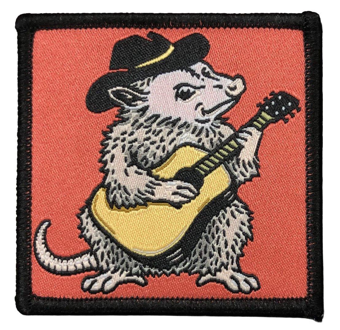 Opossum Iron - On Patch – Durable Woven Embroidered Patch for Jackets & Bags - Patch - Two Little Fruits - Two Little Fruits