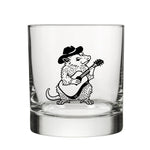 OPOSSUM illustrated rocks glass by Two Little Fruits
