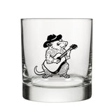 OPOSSUM illustrated rocks glass by Two Little Fruits