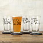 Pig Beer Pint Glass - 16 Oz Whimsical Owl Design, Dishwasher Safe, Perfect For Nature Lovers! - Pint Glass - Two Little Fruits - Two Little Fruits