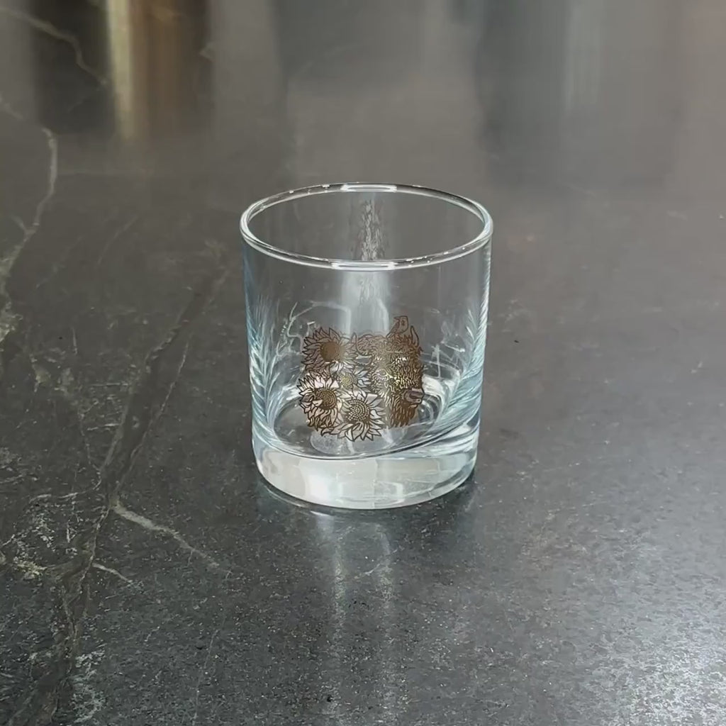 Bison Rocks Glass
