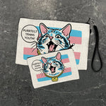 Protect Transgender Youth Pouch - Fun Zipper Pouch for Accessories, 2 Sizes Available - Zipper Pouches - Two Little Fruits - Two Little Fruits
