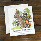 Rabbit Recyclable Cleaning Cloth - Eco - Friendly, Biodegradable, and Machine Washable - 6.5 x 8 in. - Swedish Dish Cloth - Two Little Fruits - Two Little Fruits