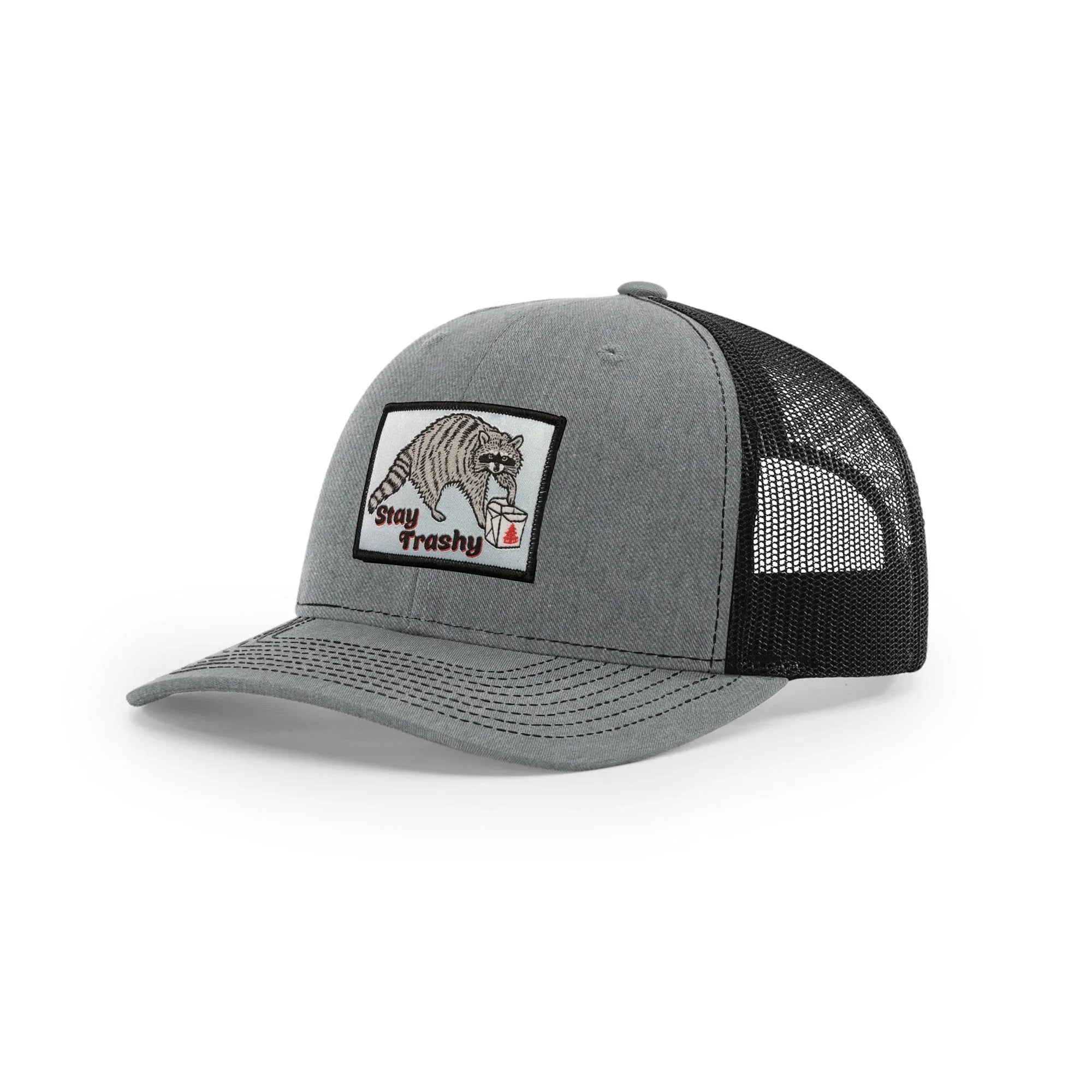 Raccoon illustrated trucker hat by Two Little Fruits
