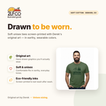 Always Take The Scenic Route T-Shirt — illustrated by Two Little Fruits, made in Denver