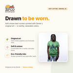 Bear Graphic T-Shirt — illustrated by Two Little Fruits, made in Denver
