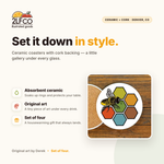 Bee Coaster — illustrated by Two Little Fruits, made in Denver