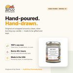 Beer Thirty Soy Candle — Hops, Malt & Green Apple — illustrated by Two Little Fruits, made in Denver