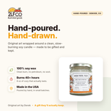 First Date Soy Candle — Bergamot & Lemon — illustrated by Two Little Fruits, made in Denver