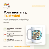Bighorn Ram Mug — illustrated by Two Little Fruits, made in Denver