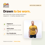 Bison Graphic T-Shirt — illustrated by Two Little Fruits, made in Denver
