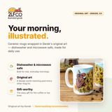 Buffalo Ceramic Mug — 15oz — illustrated by Two Little Fruits, made in Denver