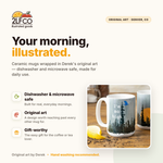 Cannabis Themed Mug — illustrated by Two Little Fruits, made in Denver