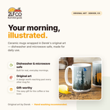 Cannabis Themed Mug — illustrated by Two Little Fruits, made in Denver